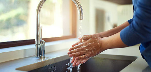 شستن دست‌ها برای جلوگیری از کرونا