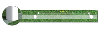 اندازه طول دروازه فوتبال 