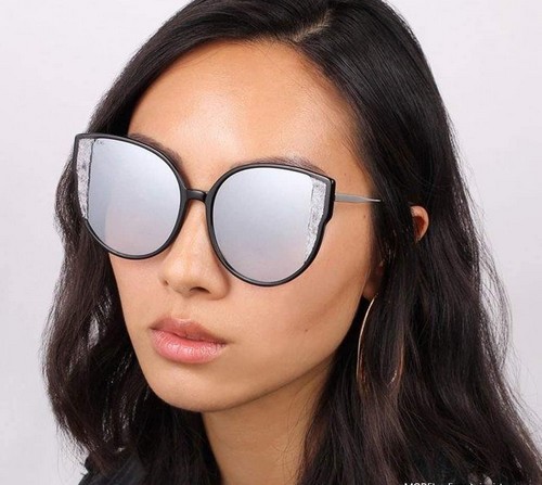 عینک آفتابی زنانه مدل آینه‌ای 