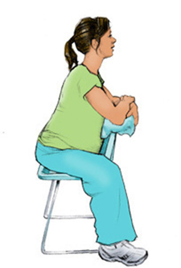 نحوه نشستن و ایستادن در بارداری ، نحوه نشستن روی صندلی
