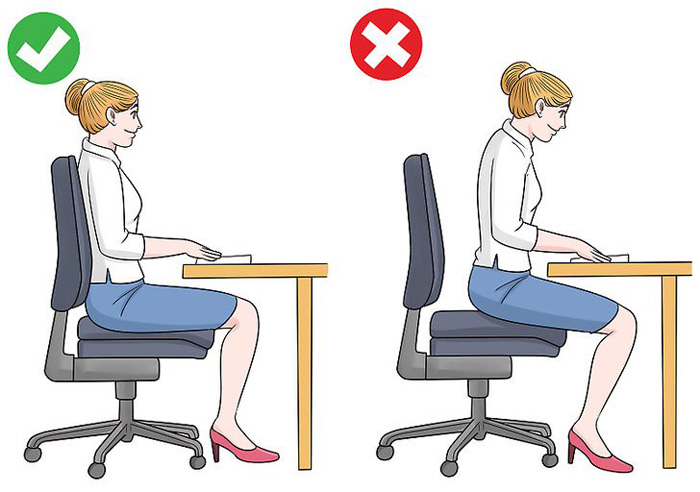 نحوه صحیح نشستن پشت کامپیوتر و لپ تاپ