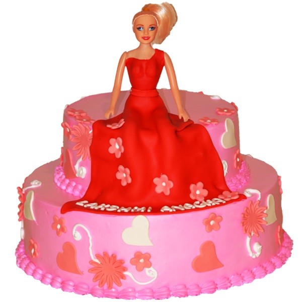  کیک باربی نشسته برای روز دختر