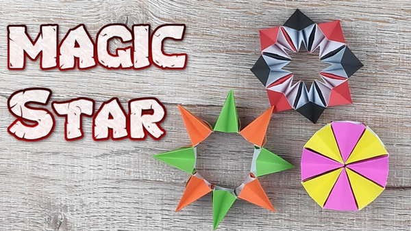 ساخت ستاره جادویی اوریگامی
