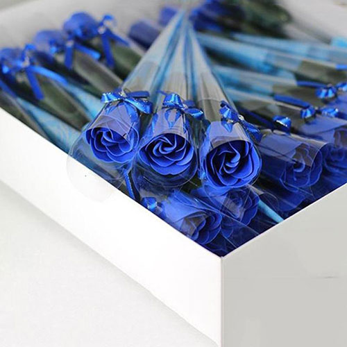 گل رز آبی مصنوعی