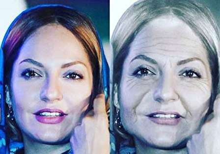 چالش پیری هنرمندان در اینستاگرام (عکس)