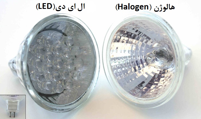 تفاوت لامپ‌ ال ای دی و هالوژن