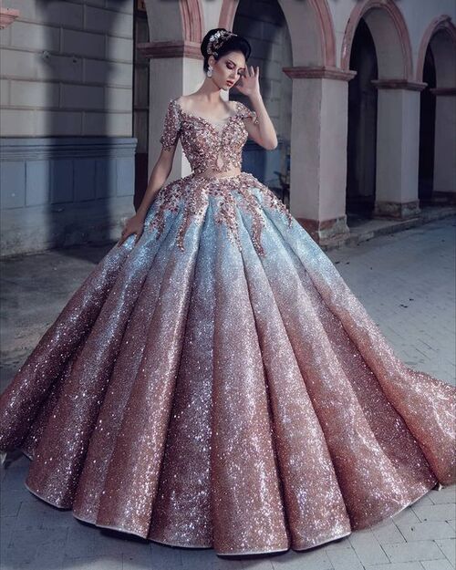 مدل لباس عروس پرنسسی شاین
