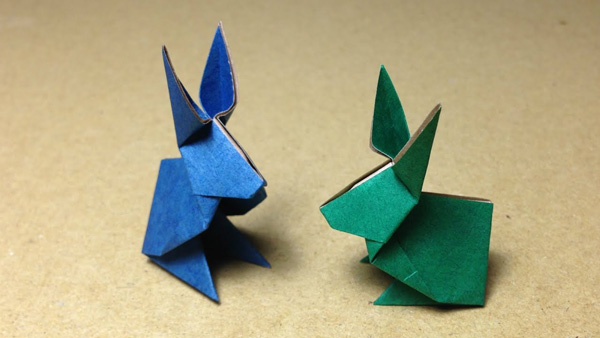 اوریگامی حیوانات - خرگوش