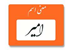 معنی اسم امیر چیست؟ (ریشه، فراوانی و اسم های مشابه امیر)