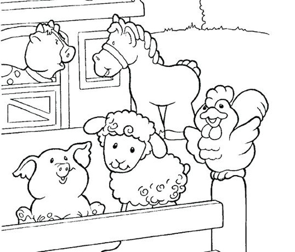 انواع مدل‌های نقاشی حیوانات مزرعه برای کودکان برای رنگ‌آمیزی
