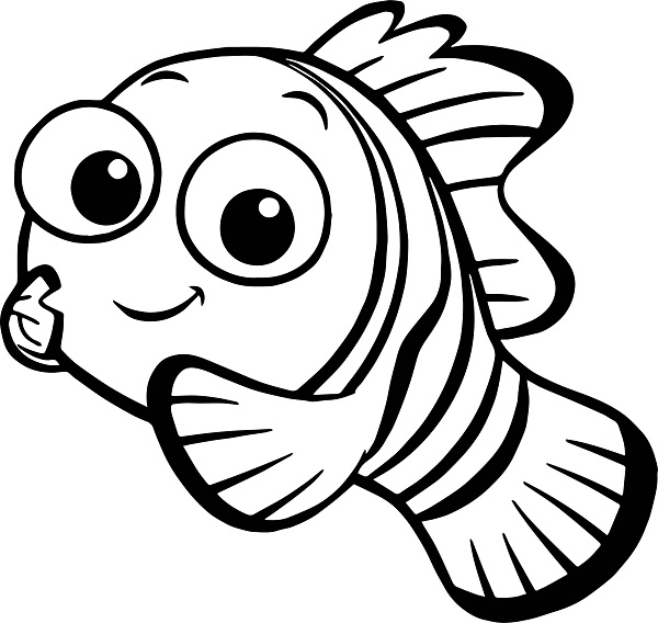 نقاشی ماهی نمو برای کودکان