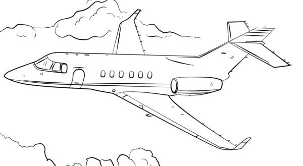 نقاشی هواپیما مسافربری برای رنگ‌آمیزی
