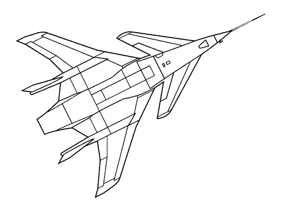 نقاشی کودکانه هواپیما جنگی