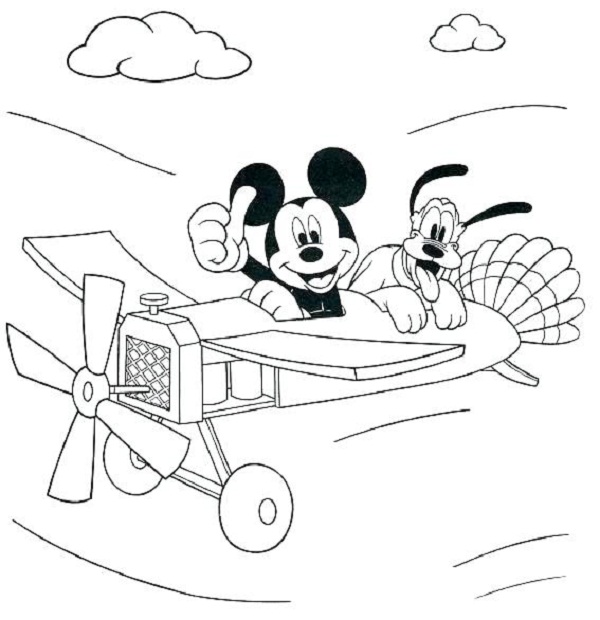 نقاشی هواپیما برای کودکان