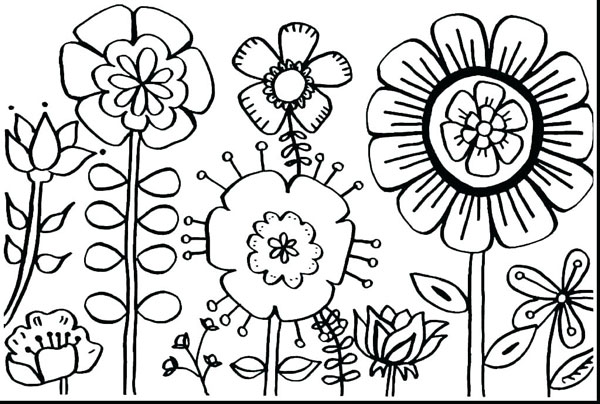  نقاشی جالب گل برای کودکان پیش دبستانی