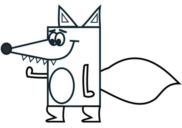 ایده‌های نقاشی کارتونی روباه برای کودکان برای رنگ‌آمیزی