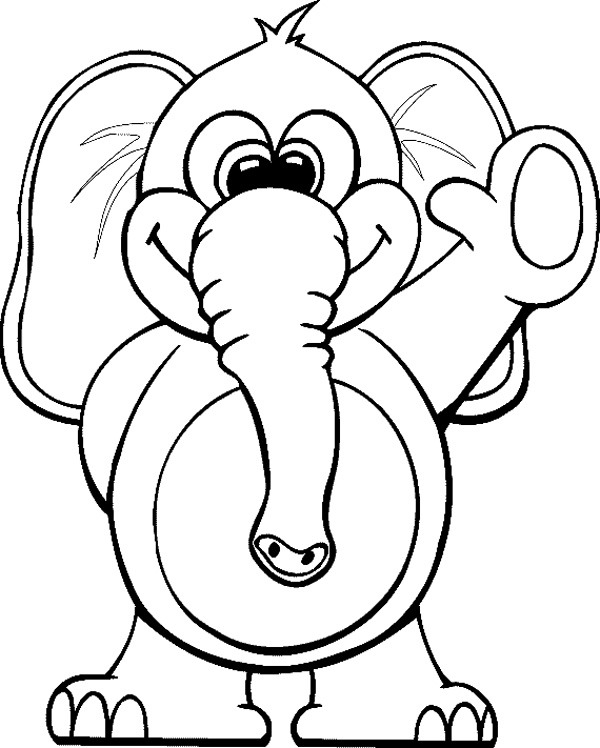  ایده کارتونی نقاشی فیل برای کودکان برای رنگ‌آمیزی