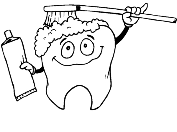 نقاشی شستشوی دندان برای کودکان
