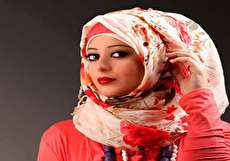 آموزش بستن روسری لبنانی