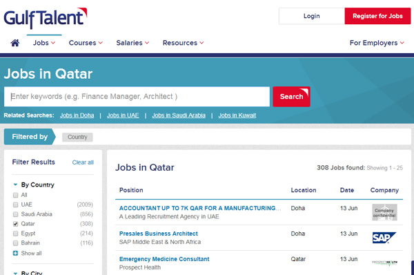 گلف تلنت سایت کاریابی برای کار در قطر