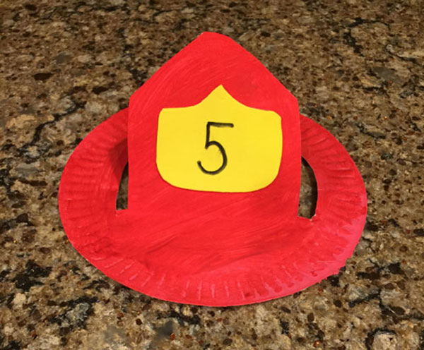 آموزش ساخت کلاه آتش نشانی برای کاردستی روز آتش‌ نشان