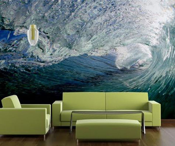 مدل پوستر دیواری سه بعدی طرح دریا