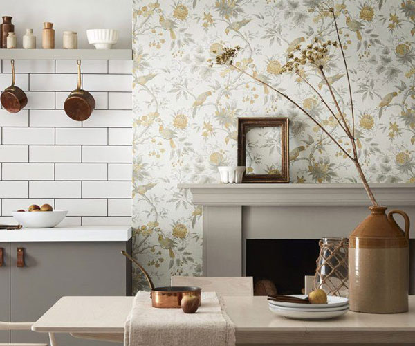 مدل پوستر دیواری آشپزخانه با طرح گل