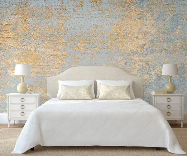 مدل پوستر دیواری اتاق خواب با دکوراسیون لوکس 