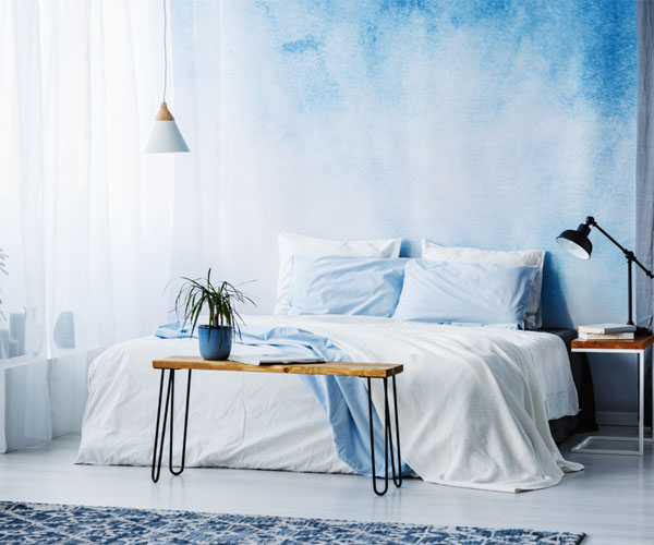 مدل پوستر دیواری  آب‌رنگی مناسب اتاق خواب‌های مدرن