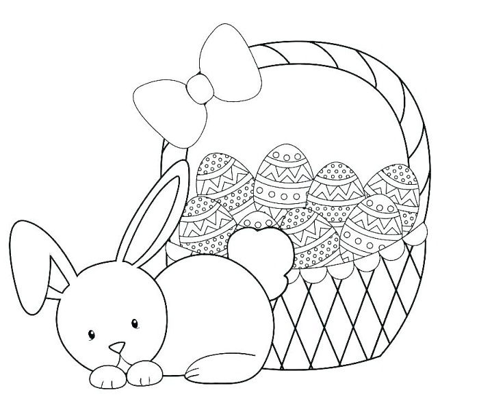 نقاشی خرگوش و تخم مرغ برای کودکان