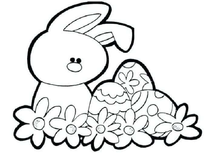 نقاشی خرگوش و تخم مرغ برای کودکان