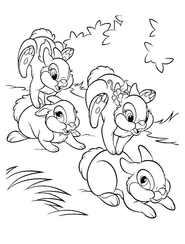 نقاشی خرگوش های شیطون برای رنگ آمیزی