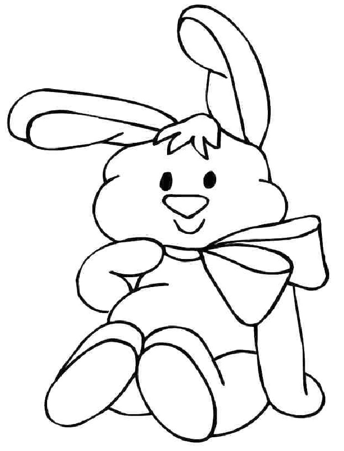 نقاشی خرگوش بامزه برای کودکان
