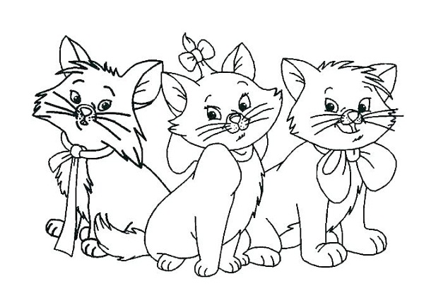 نقاشی گربه برای کودکان
