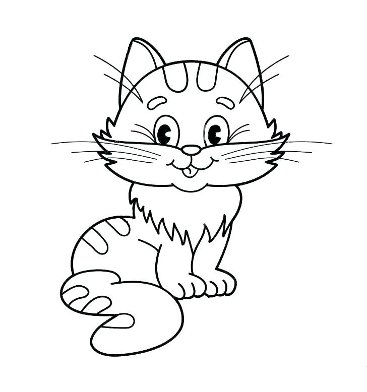 نقاشی گربه شیطون و بلا برای رنگ آمیزی کودکان