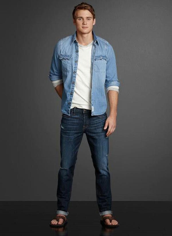 ست پیراهن جین مردانه و شلوار جین
