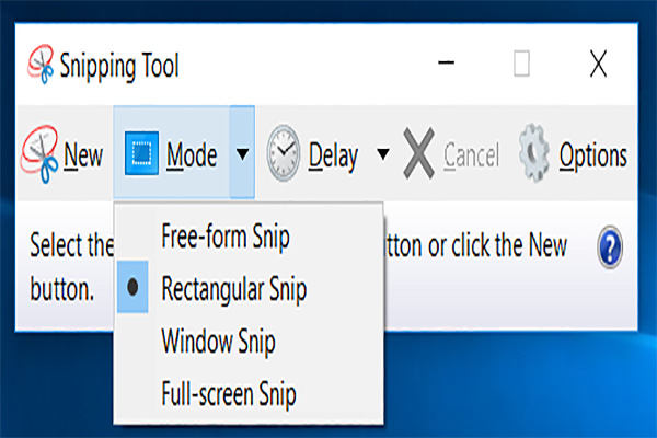 گرفتن اسکرین شات در ویندوز با استفاده Snipping Tool