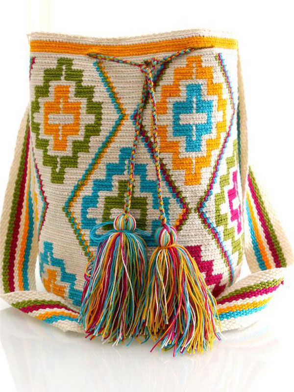 کیف سنتی زنانه دستباف رنگ شاد