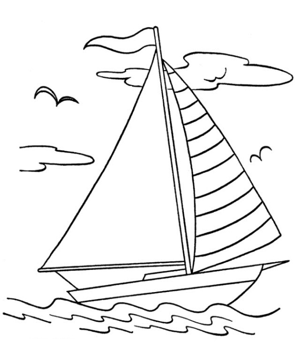 نقاشی قایق بادی برای کودکان