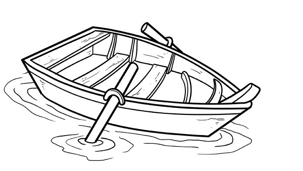 نقاشی قایق پارویی