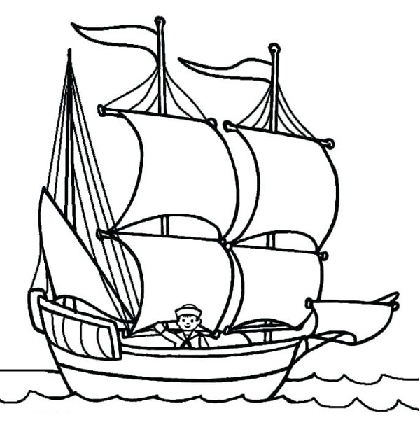 نقاشی قایق برای کودکان
