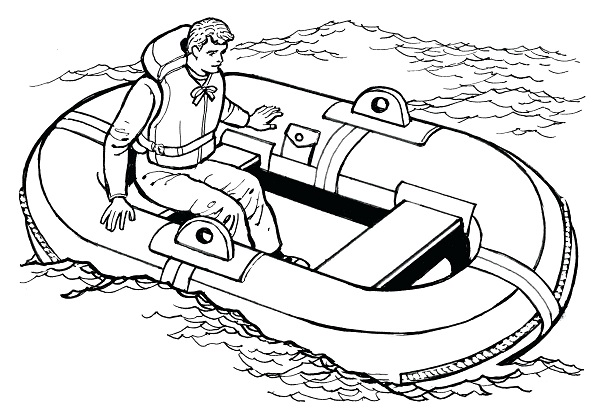 نقاشی قایق نجات 