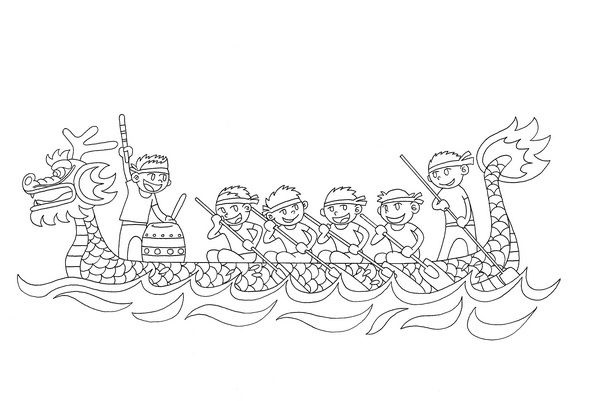 نقاشی قایق اژدها