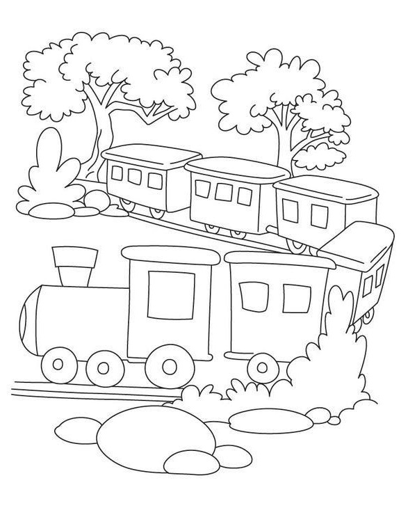 نقاشی قطار مسافربری