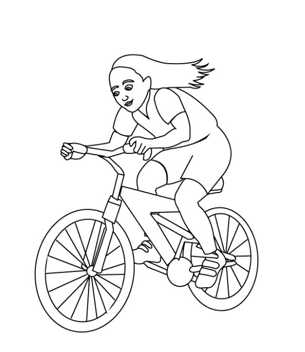 نقاشی دوچرخه برای رنگ آمیزی