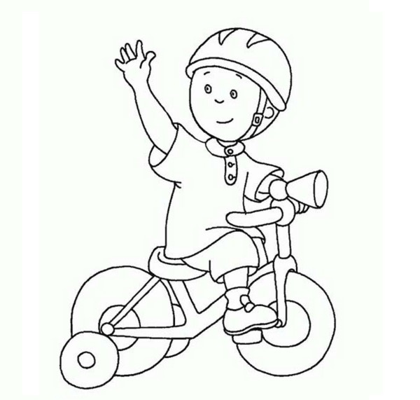نقاشی دوچرخه سواری با کلاه ایمنی