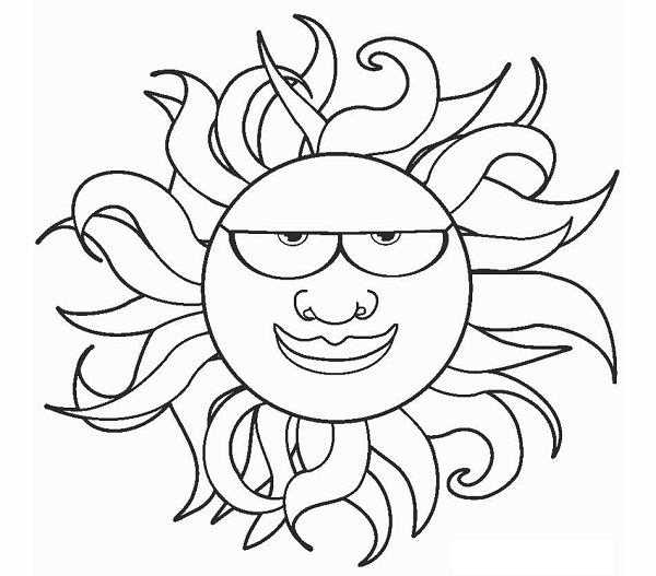 نقاشی خورشید برای کودکان