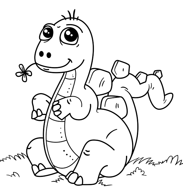 نقاشی دایناسور برای رنگ آمیزی کودکان