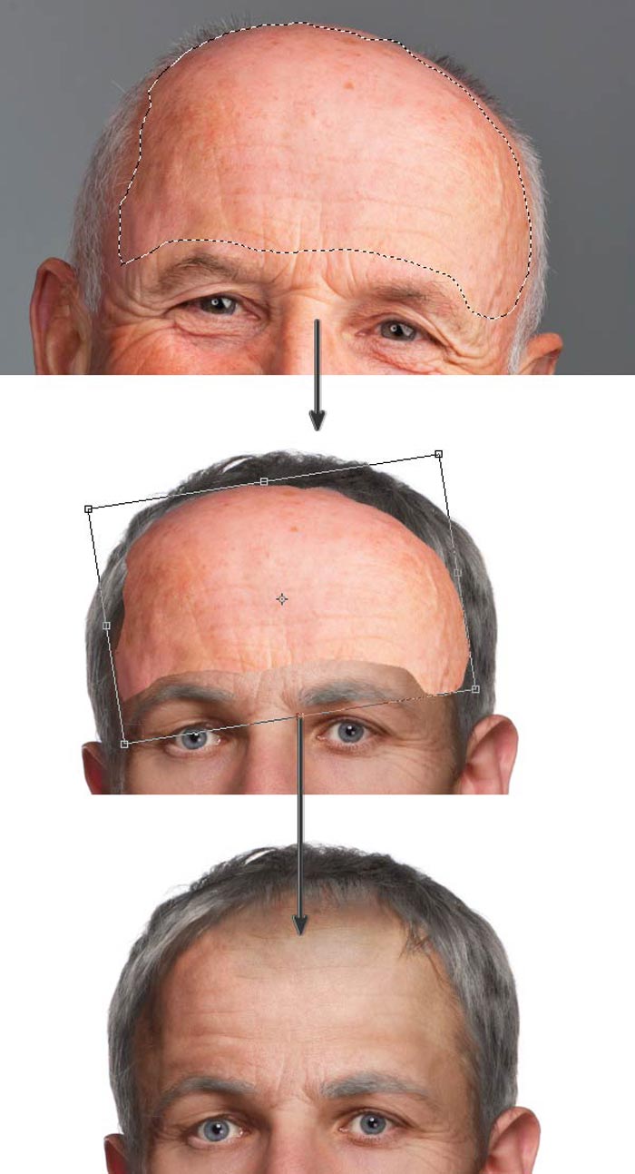نحوه پیر کردن چهره در فتوشاپ