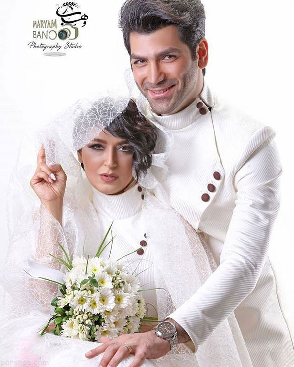 عکس عروسی فریبا طالبی و همسرش